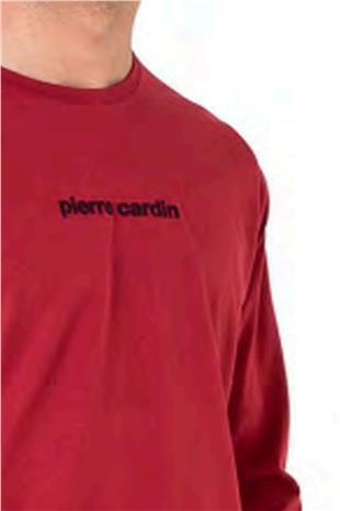 Pierre Cardin 6095 Erkek Bordo Uzun Kollu Bisiklet Yaka Pijama Takımı