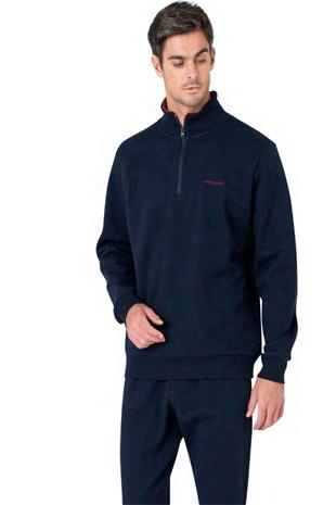 Pierre Cardin 6116 Erkek Lacivert Uzun Kollu Yakası Fermuarlı Eşofman Takımı