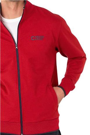 Pierre Cardin 7120 Erkek Bordo Uzun Kollu Dik Yaka Eşofman Takımı