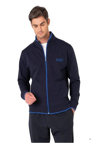 Pierre Cardin 7120 Erkek Lacivert Uzun Kollu Dik Yaka Eşofman Takımı