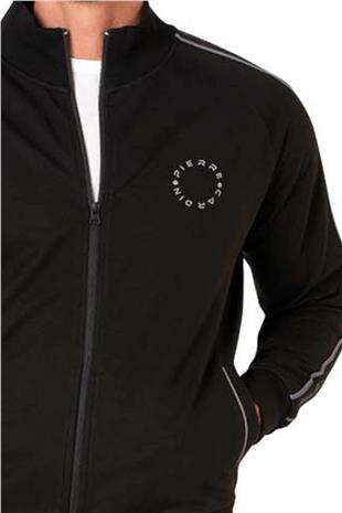 Pierre Cardin 7130 Erkek Siyah Uzun Kollu Dik Yaka Eşofman Takımı