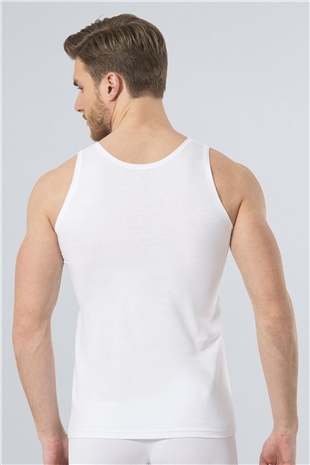 Türen 108 Beyaz 2li Erkek Penye Atlet