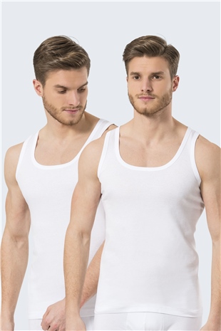 Türen 109 Beyaz 2li Erkek Ribana Atlet