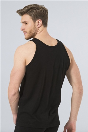 Türen 110 Siyah 2li Erkek Bantlı Atlet