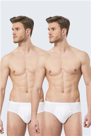 Türen 112 Beyaz 2li Erkek Kom Slip