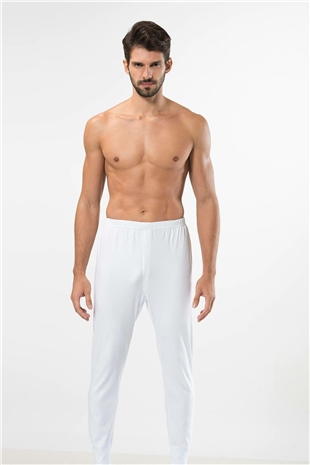 Türen 117 Beyaz Erkek İnterlok Uzun Don