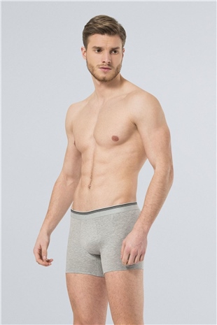 Türen 126 Gri 2li Erkek Likralı Boxer