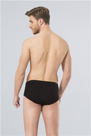 Türen 155 Siyah 2li Erkek Ribana Kom Slip