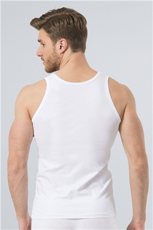 Türen 163 Beyaz Erkek Likralı Atlet