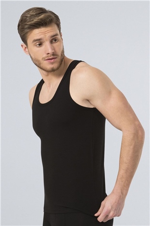 Türen 163 Siyah Erkek Likralı Atlet