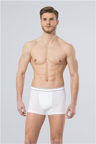 Türen 165 Beyaz Erkek Likralı Boxer