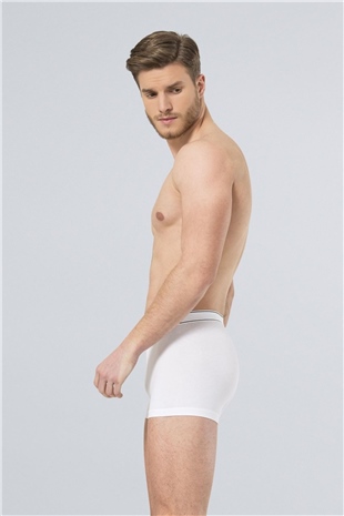 Türen 165 Beyaz Erkek Likralı Boxer