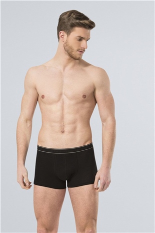 Türen 165 Siyah Erkek Likralı Boxer