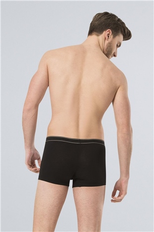 Türen 165 Siyah Erkek Likralı Boxer