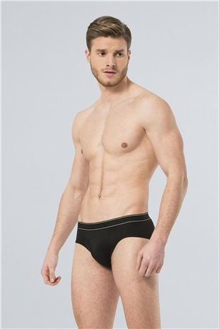 Türen 166 Siyah Erkek Likralı Slip