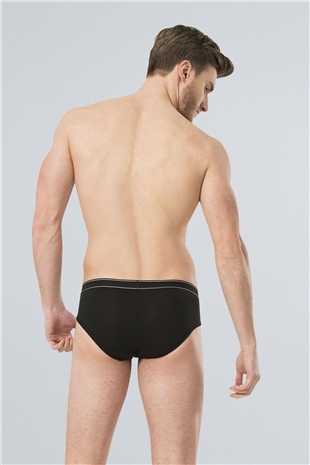 Türen 166 Siyah Erkek Likralı Slip
