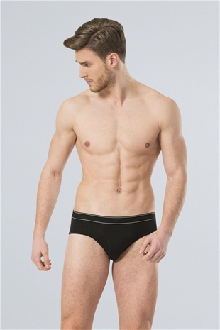 Türen 166 Siyah Erkek Likralı Slip