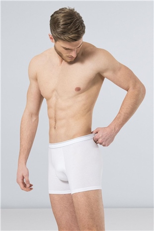 Türen 174 Beyaz Erkek Likralı Boxer