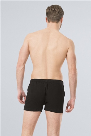 Türen 186 Siyah 2li Erkek Düğmeli Boxer