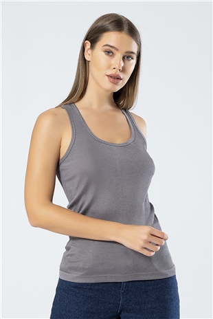 Türen 900 Gri Kadın Viskon Sporcu Body