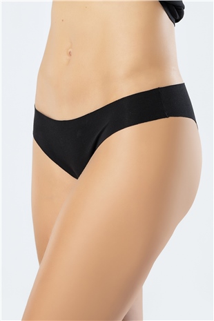 Türen 908 Siyah Kadın Lazer Kesim Pamuk Brezilyan Külot