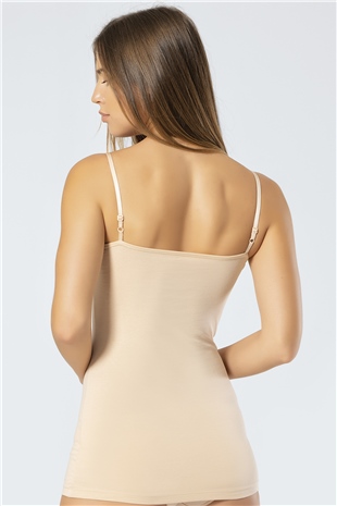 Türen 915 Ten Kadın Likralı Pamuklu Uzun Askılı Atlet