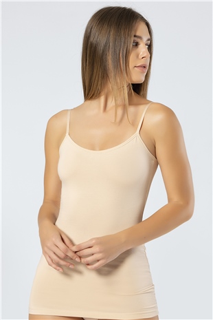 Türen 915 Ten Kadın Likralı Pamuklu Uzun Askılı Atlet