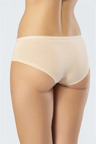 Türen 918 Siyah-Ten Kadın 2li Paket Likralı Pamuk Renkli Hipster Külot