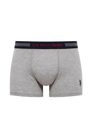 U.S. Polo Assn. 90004 Erkek Lacivert-Grimelanj-Beyaz Battal Beden 3 Lü Boxer