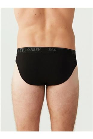 U.S. Polo Assn. 90003 Erkek Siyah Battal Beden 3 Lü Silip