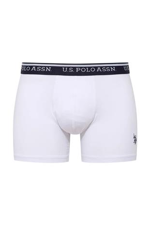 U.S. Polo Assn. 80481 Erkek Beyaz Pamuklu 2 Li Boxer