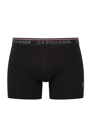 U.S. Polo Assn. 80481 Erkek Siyah Modal Tekli Boxer