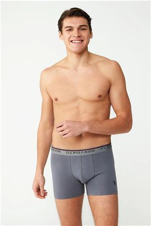 U.S. Polo Assn. 80481 Erkek Antrasit Modal Tekli Boxer