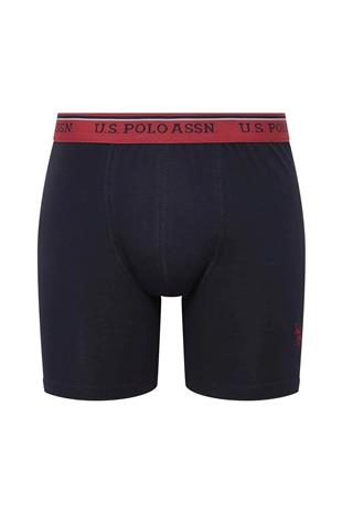 U.S. Polo Assn. 80482 Erkek Lacivert Modal Tekli Boxer