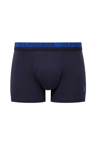 U.S. Polo Assn. 80522 Erkek Baskılı-Bordo-Siyah Modal 3 Lü Boxer