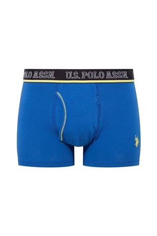 U.S. Polo Assn. 80508 Erkek Antrasit-Saks-Siyah Pamuklu 3 Lü Boxer