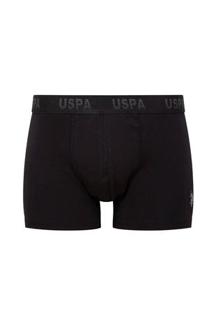 U.S. Polo Assn. 80505 Erkek Baskılı-Siyah-Antrasit Pamuklu 3 Lü Boxer