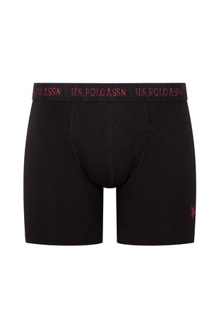 U.S. Polo Assn. 80517 Erkek Siyah-Gri-Antrasit Modal 3 Lü Boxer