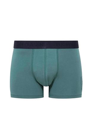 U.S. Polo Assn. 80504 Erkek Baskılı-Lacivert-Yeşil Pamuklu 3 Lü Boxer