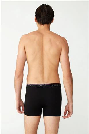 U.S. Polo Assn. 80481 Erkek Siyah Modal Tekli Boxer