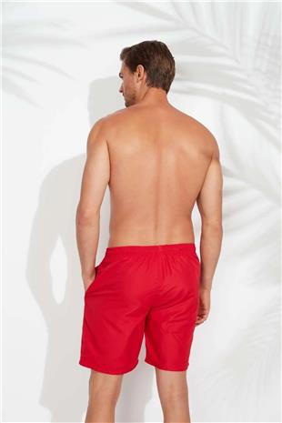 U.S. Polo Assn. 21002 Kırmızı Uzun Erkek Deniz Şortu