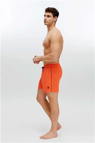 U.S. Polo Assn. 22002 Turuncu Cepli Orta Boy Erkek Deniz Şortu