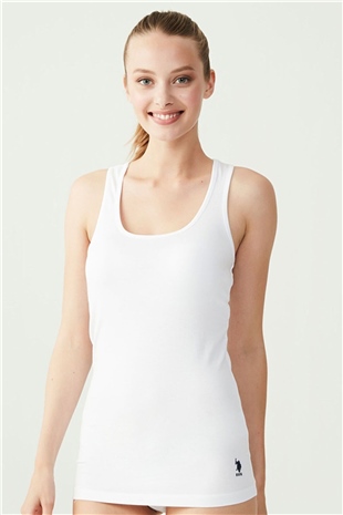 U.S. Polo Assn. 66001 Kadın Beyaz Sporcu Atlet