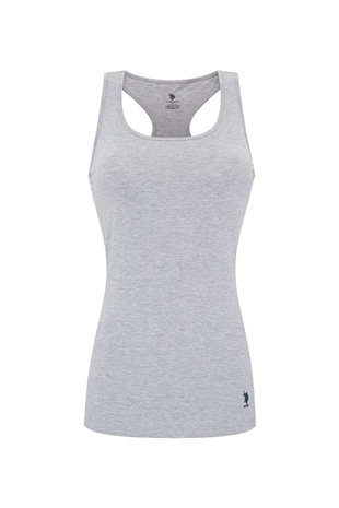 U.S. Polo Assn. 66001 Kadın Gri Melanj Sporcu Atlet