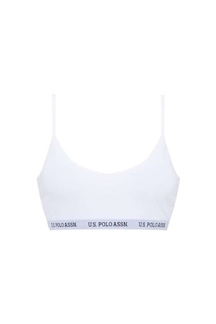 U.S. Polo Assn. 66116 Kadın Beyaz Cuplı Büstiyer