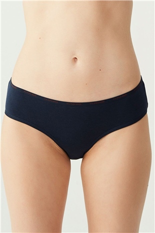 U.S. Polo Assn. 67002 Kadın Siyah-Ten-Beyaz-Fuşya-Lacivert 5li Yüksek Bel Slip