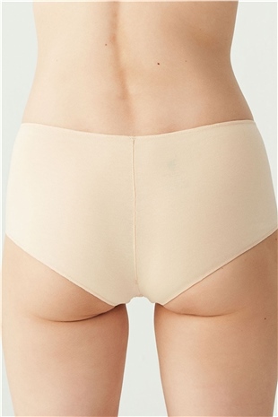 U.S. Polo Assn. 67004 Kadın Siyah-Ten-Beyaz-Ten-Beyaz 5li Kıl Lastikli Şort Boxer