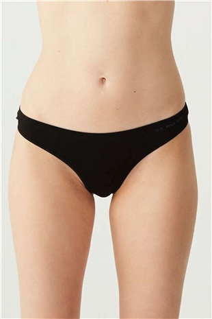 U.S. Polo Assn. 67005 Kadın Siyah-Ten-Beyaz-Fuşya-Lacivert 5li Kıl Lastikli String