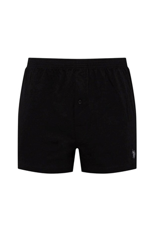 U.S. Polo Assn. 80054 Erkek Siyah Pamuk Boxer Şort