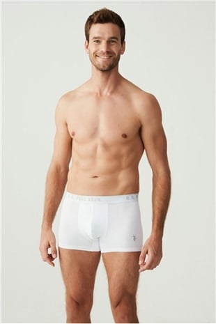 U.S. Polo Assn. 80097 Erkek Beyaz 3lü Boxer
